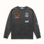 DR4 Washed Black Track Long Sleeve Top