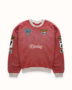 DR4 Racing Patch Red + Oat Marl Sweatshirt