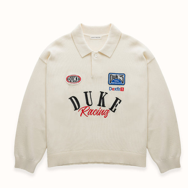 DR4 Cream Racing Polo