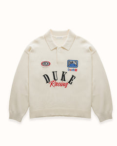 DR4 Cream Racing Polo
