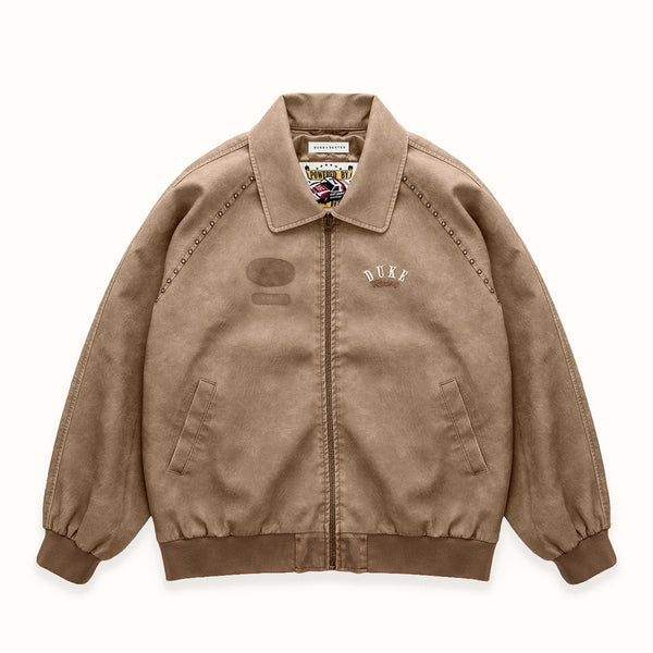 DR4 Sun Faded Tan Bomber Jacket