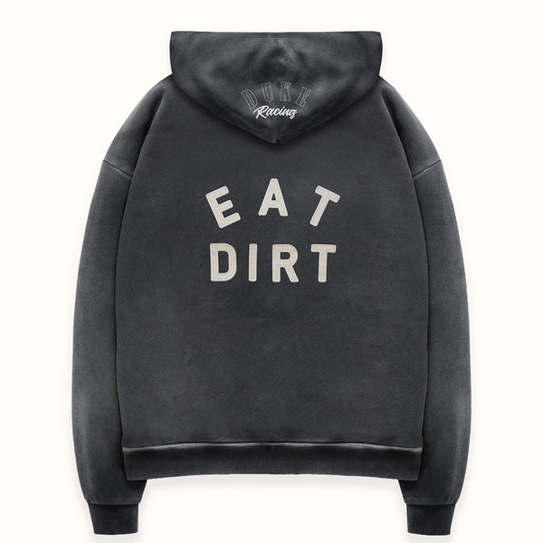 DR4 Eat Dirt Washed Black Zip Hoodie