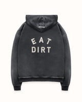 DR4 Eat Dirt Washed Black Zip Hoodie