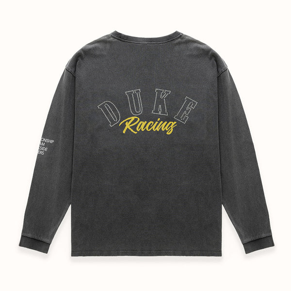 DR4 Washed Black Track Long Sleeve Top