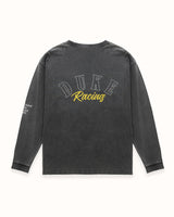 DR4 Washed Black Track Long Sleeve Top