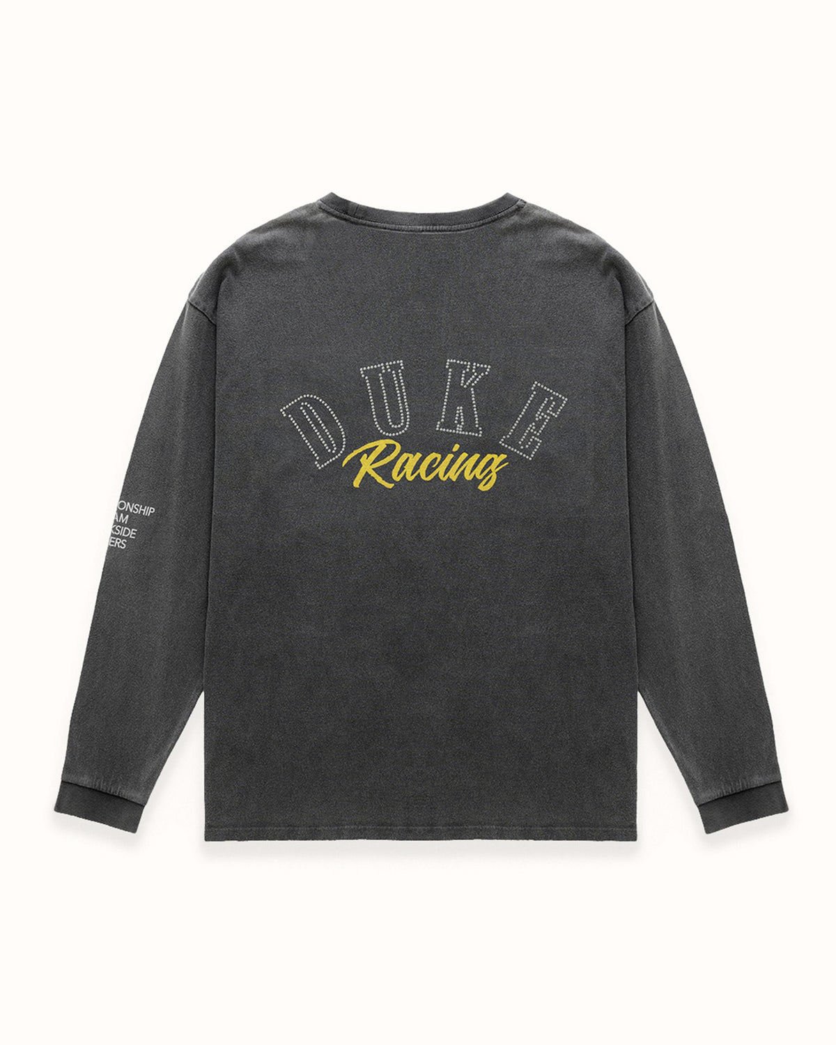 DR4 Washed Black Track Long Sleeve Top