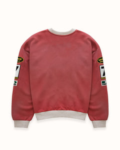 DR4 Racing Patch Red + Oat Marl Sweatshirt