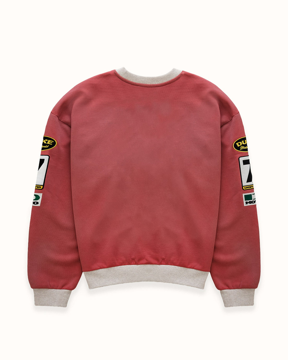 DR4 Racing Patch Red + Oat Marl Sweatshirt