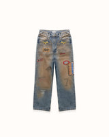 DR4 Trackside Washed Denim Blue Jeans