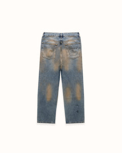 DR4 Trackside Washed Denim Blue Jeans