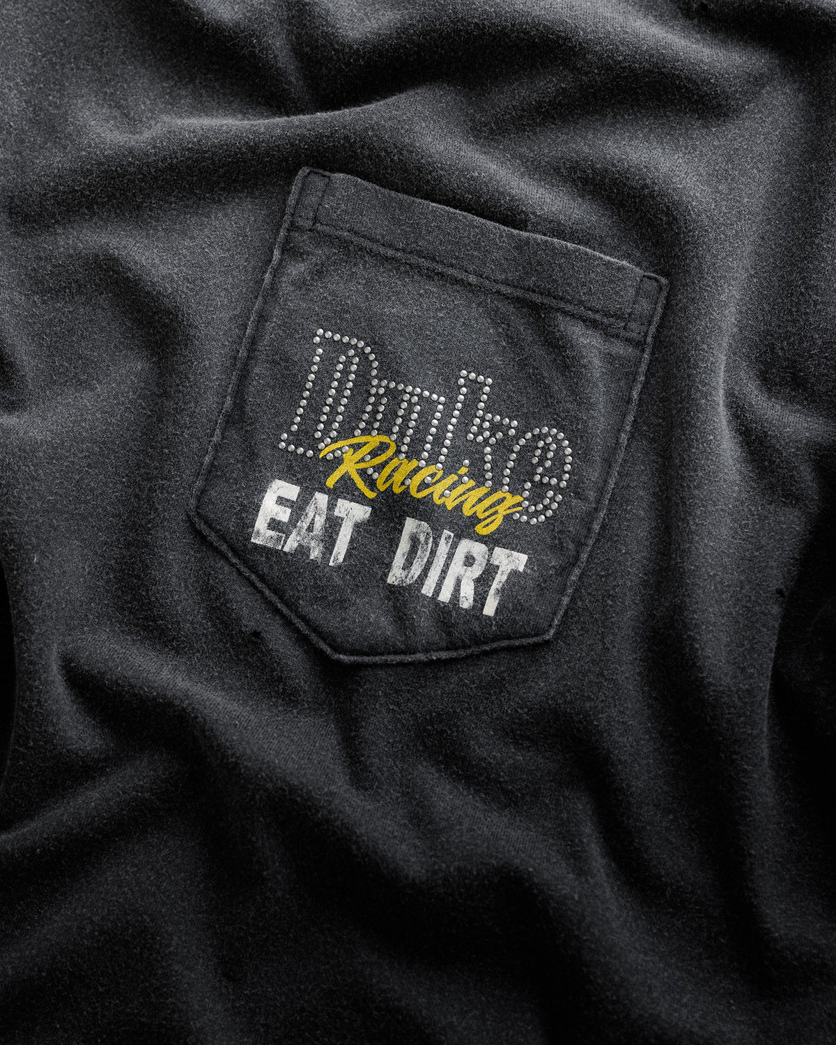 DR4 Eat Dirt Washed Black Pocket T-Shirt