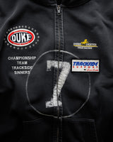 DR4 Eat Dirt Washed Black Zip Hoodie