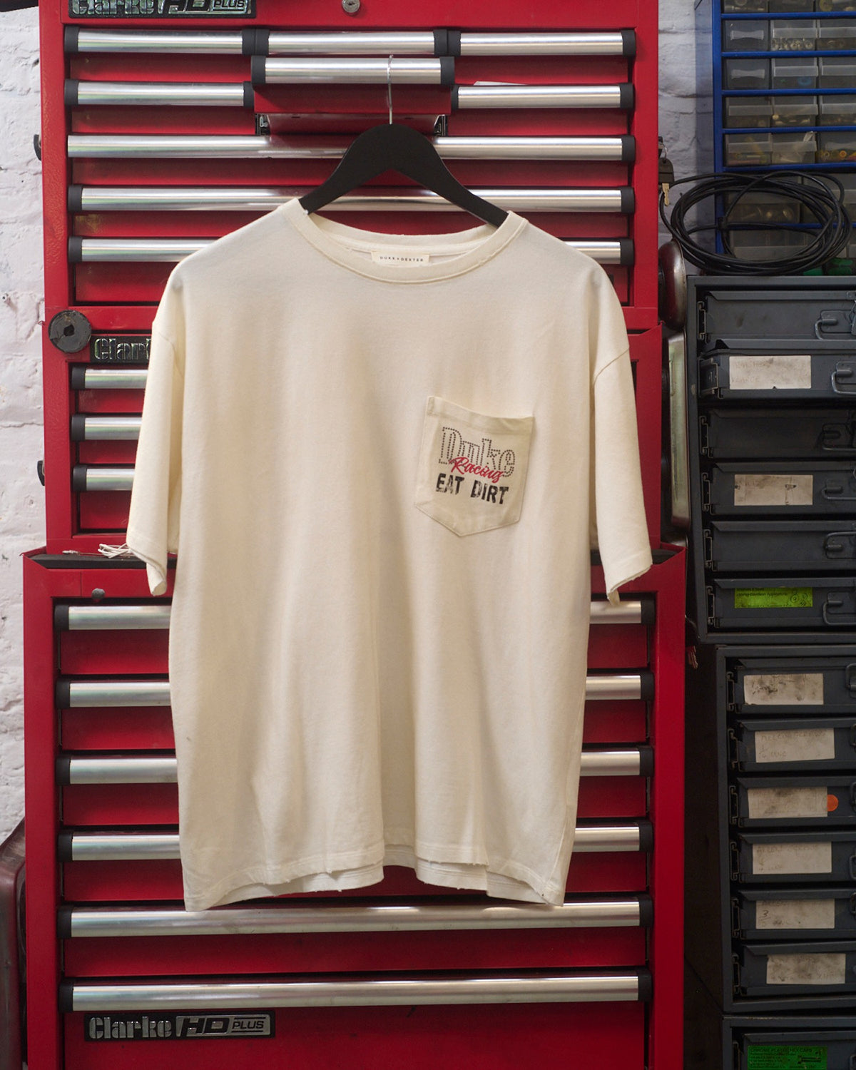 DR4 Eat Dirt Smoke White Pocket T-Shirt