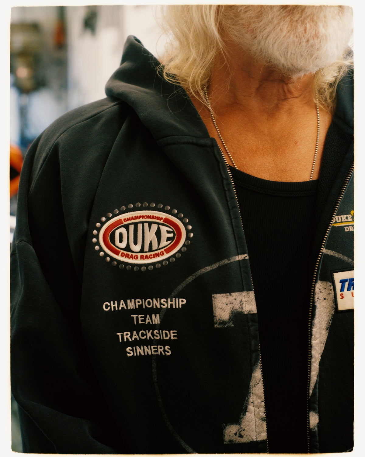 DR4 Eat Dirt Washed Black Zip Hoodie