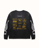 DR Sponsors Washed Black Waffle Top
