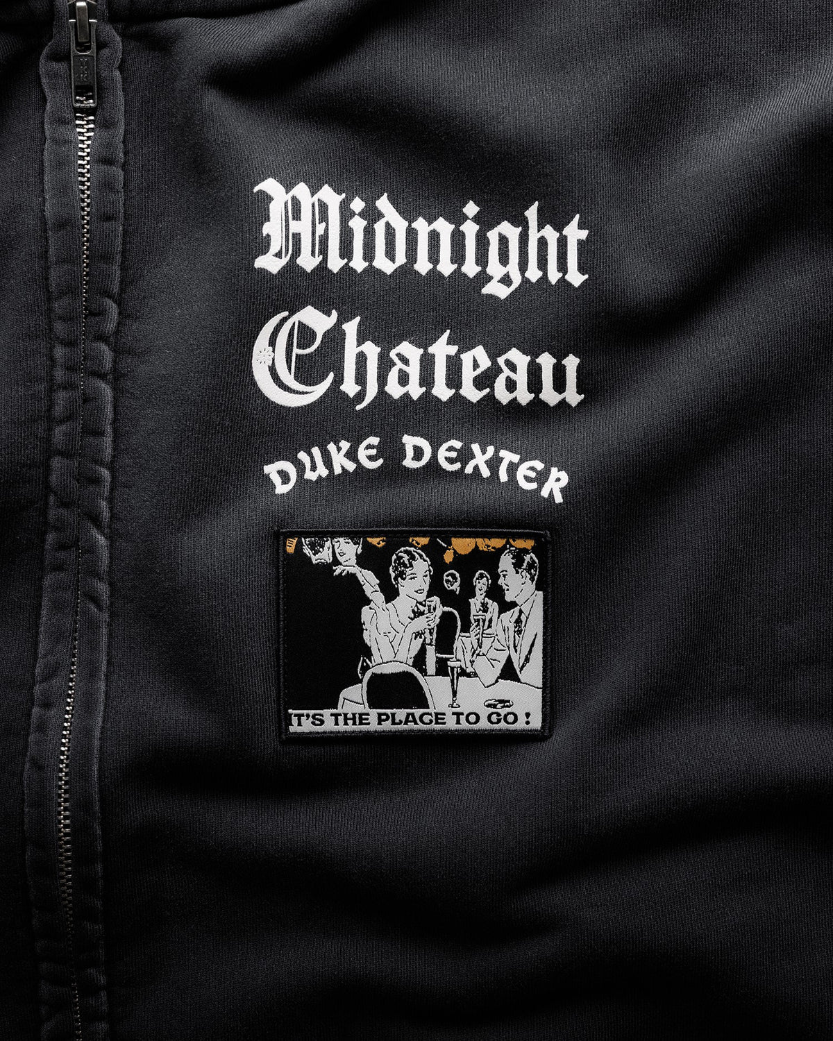 MC Washed Black Zip Hoodie