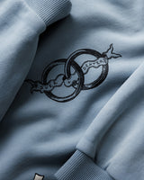 MC Sun Faded Blue Hoodie