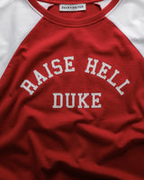 MC Raise Hell Cherry Red + Vintage White College T-Shirt