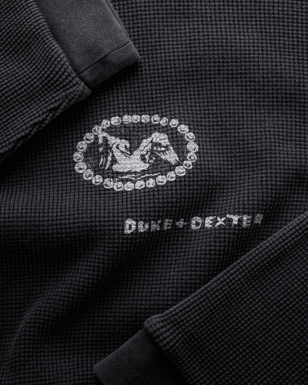 MC Sketch Washed Grey Waffle Top