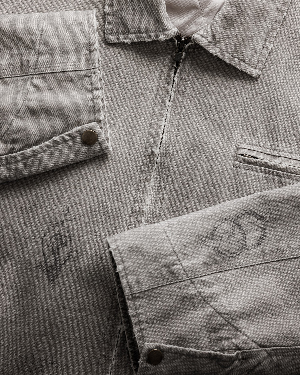 MC Sketch Sun Faded Grey Jacket