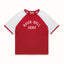 MC Raise Hell Cherry Red + Vintage White College T-Shirt
