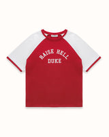 MC Raise Hell Cherry Red + Vintage White College T-Shirt