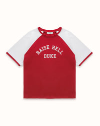 MC Raise Hell Cherry Red + Vintage White College T-Shirt