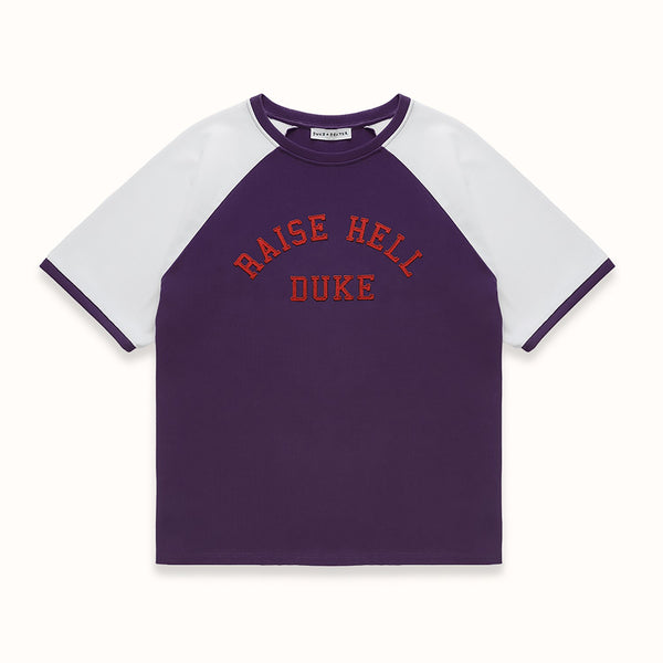 MC Raise Hell Dark Mauve + Vintage White College T-Shirt