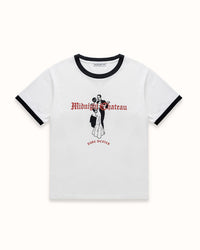 MC Dancers Vintage White + Black Ringer T-Shirt