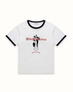 MC Dancers Vintage White + Black Ringer T-Shirt