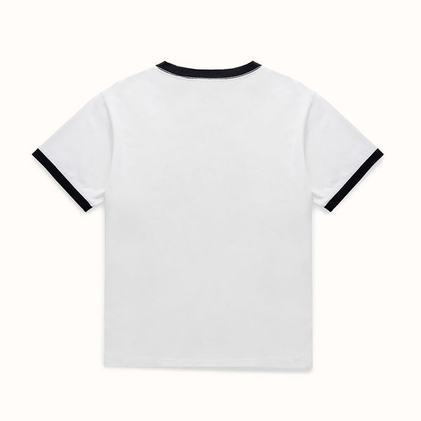 MC Dancers Vintage White + Black Ringer T-Shirt