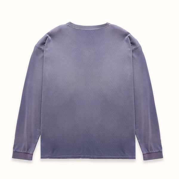 MC Sun Faded Purple Long Sleeve Top
