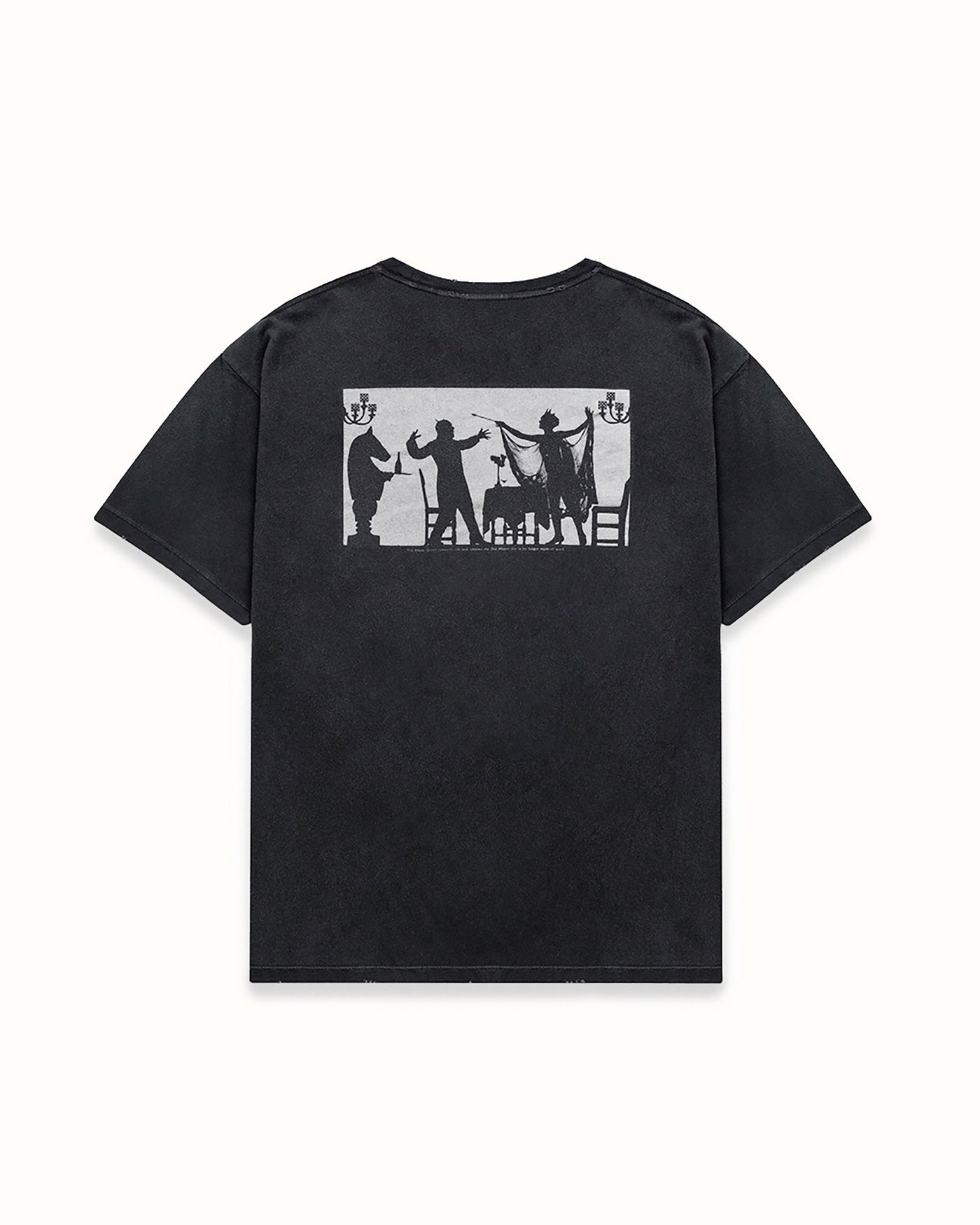 MC Chess Washed Black T-Shirt | DUKE + DEXTER