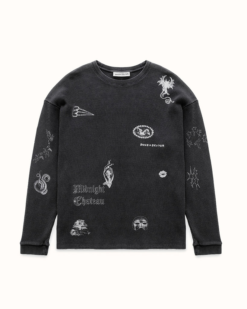 MC Sketch Washed Waffle Top