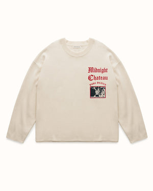 MC It's The Place To Go Cream Knitted Crewneck