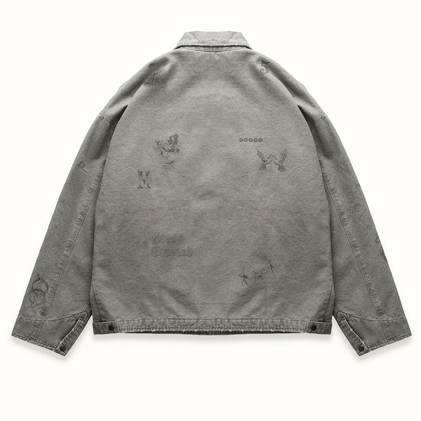 MC Sketch Sun Faded Grey Jacket