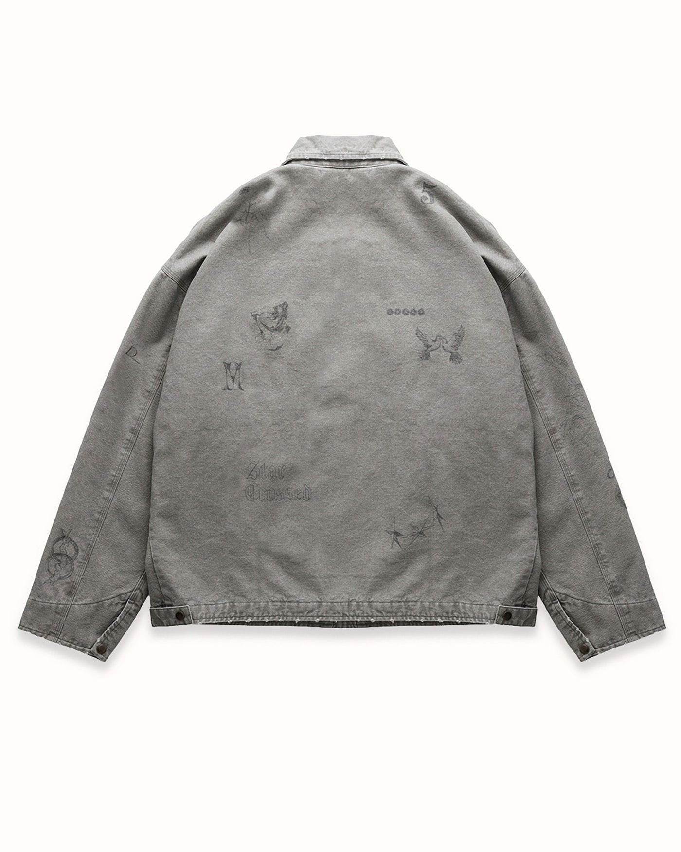 MC Sketch Sun Faded Grey Jacket | DUKE + DEXTER
