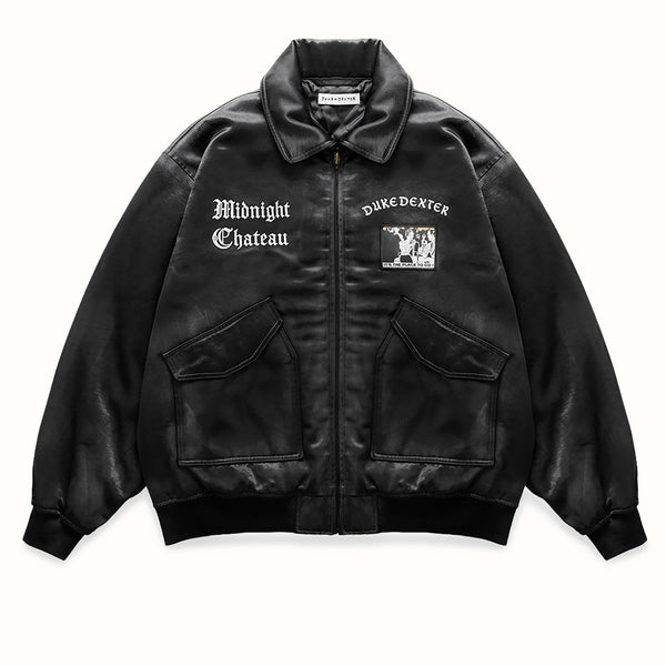 MC Raise Hell Black Bomber Jacket
