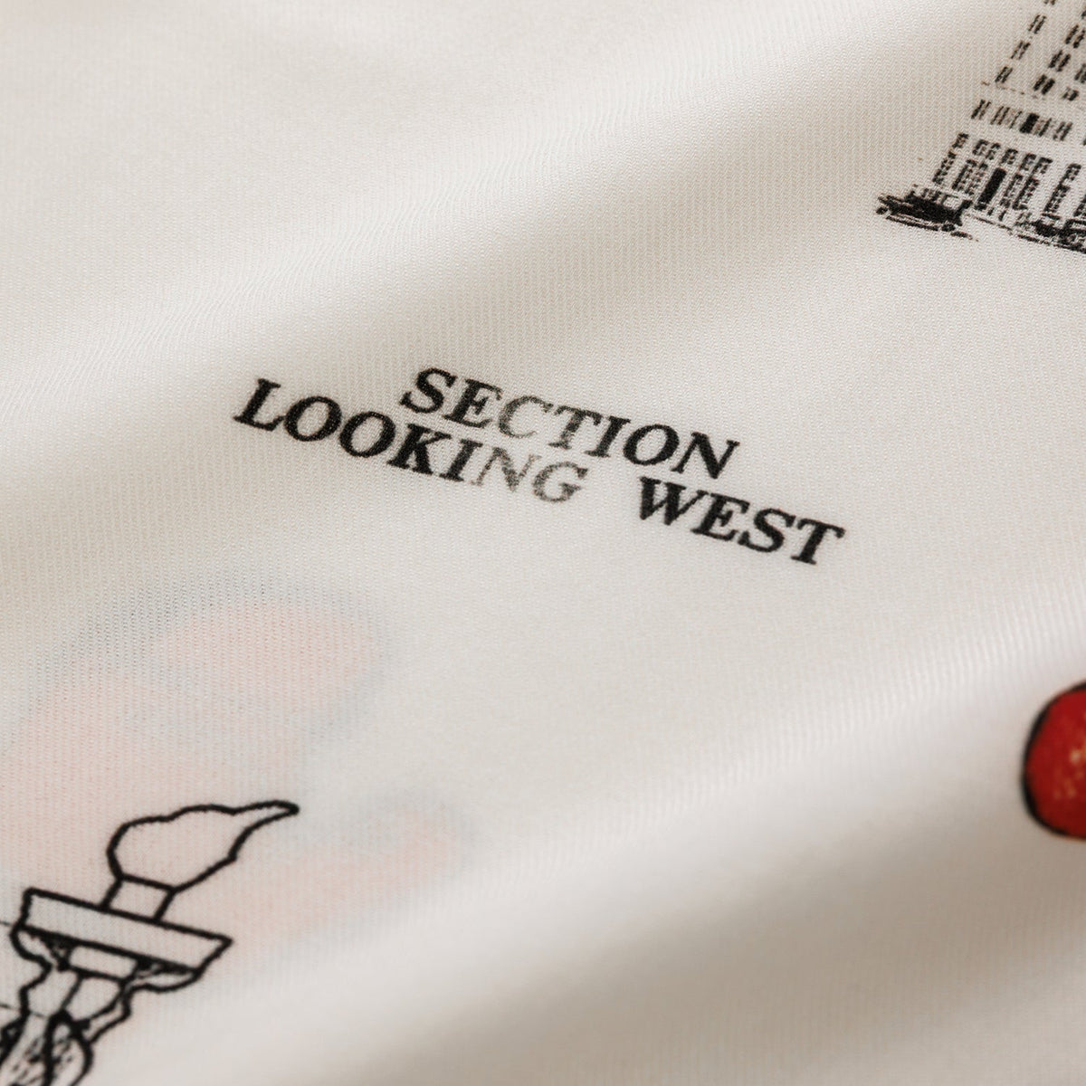 NY Sketch Vintage White + Red + Black Shirt