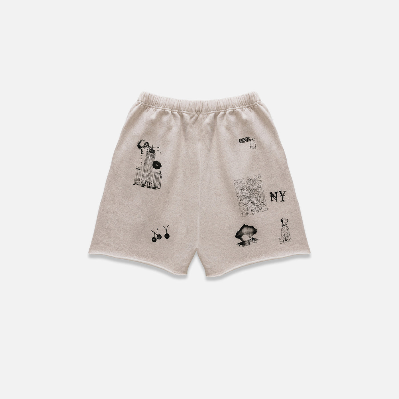 NY Sketch Oat Marl Short | DUKE + DEXTER