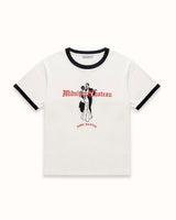 MC Dancers Vintage White + Black Ringer T-Shirt