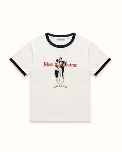 MC Dancers Vintage White + Black Ringer T-Shirt