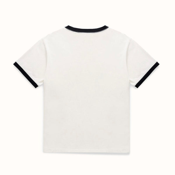 MC Dancers Vintage White + Black Ringer T-Shirt