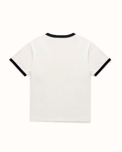 MC Dancers Vintage White + Black Ringer T-Shirt