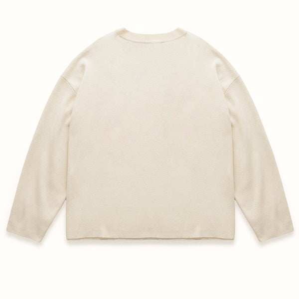 MC It's The Place To Go Cream Knitted Crewneck