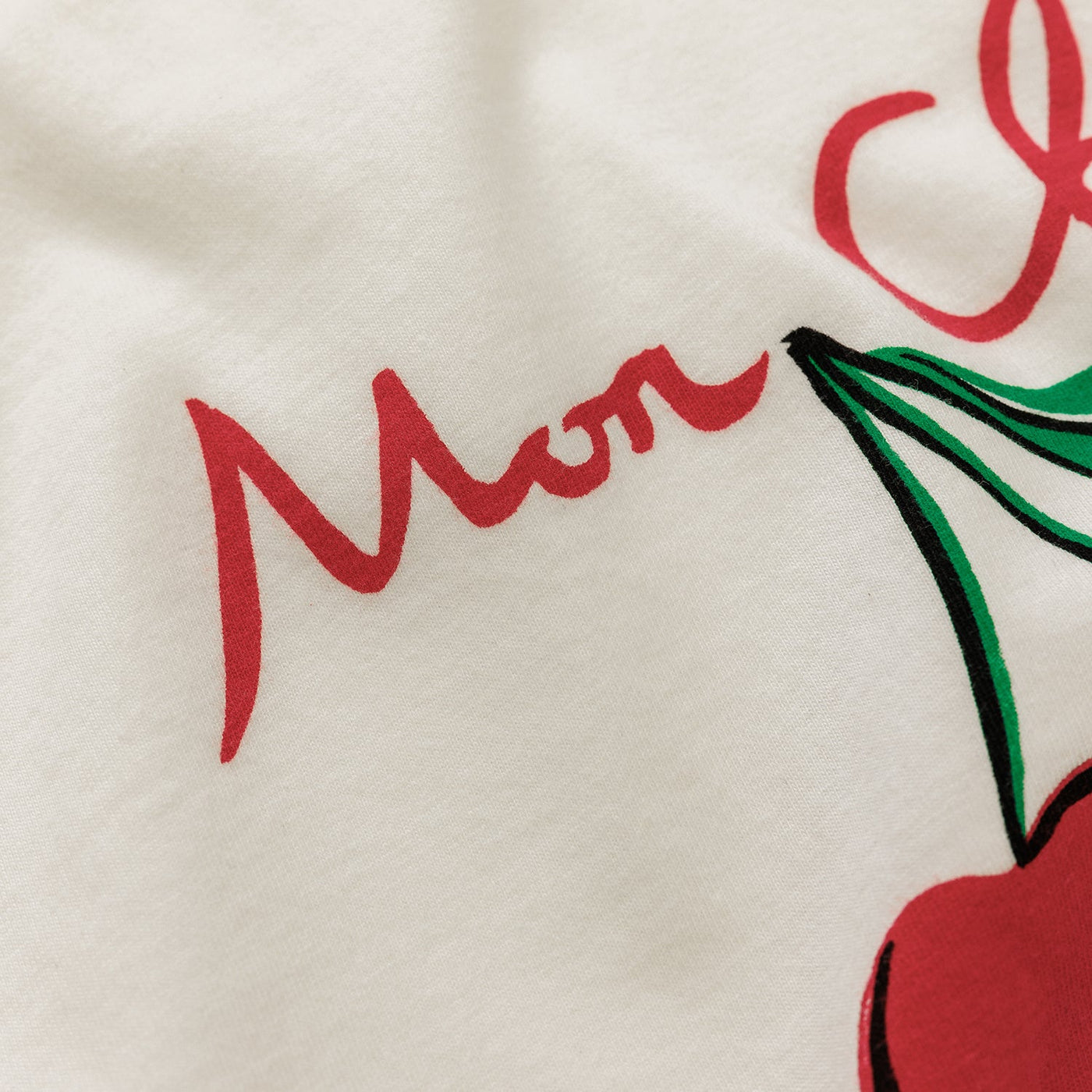 Mon Chéri Cherry Vintage White T-Shirt | DUKE + DEXTER