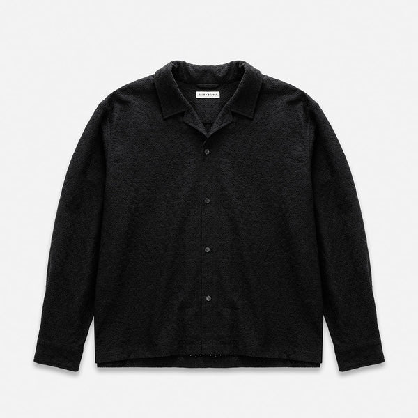 Duke Black Crochet Shirt