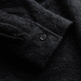 Duke Black Crochet Shirt