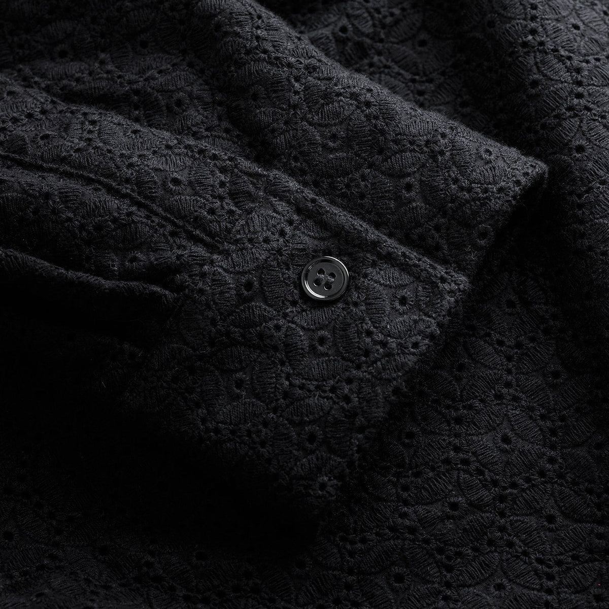 Duke Black Crochet Shirt