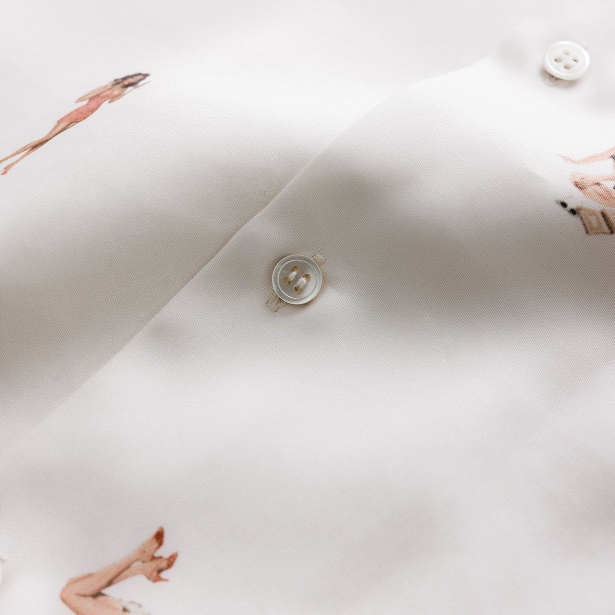 Pin Up Antique White Short Sleeve Shirt